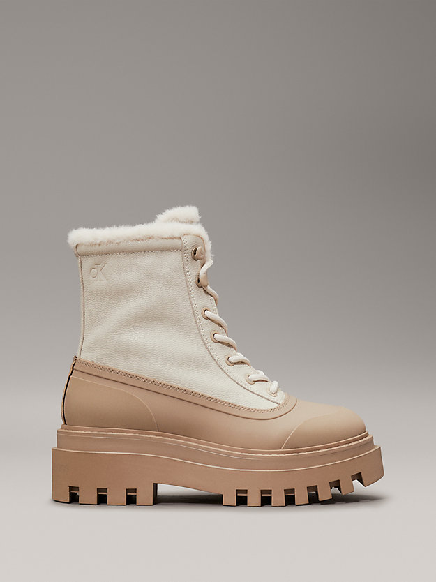 Leather Winter Platform Boots