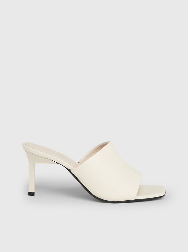 Leather Stiletto Mule Sandals