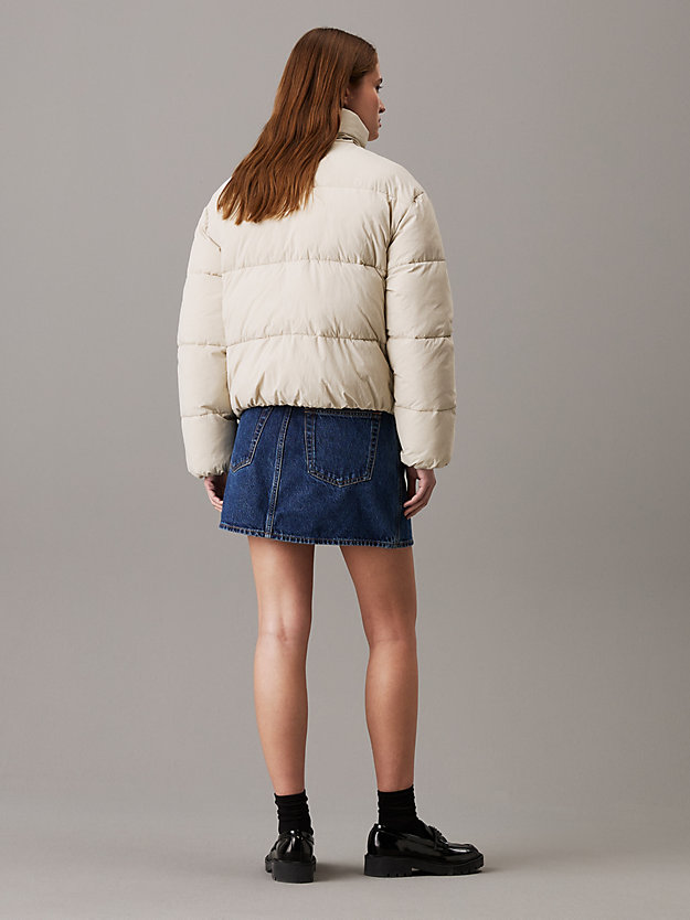 Relaxed Chenille Logo Puffer Jacket