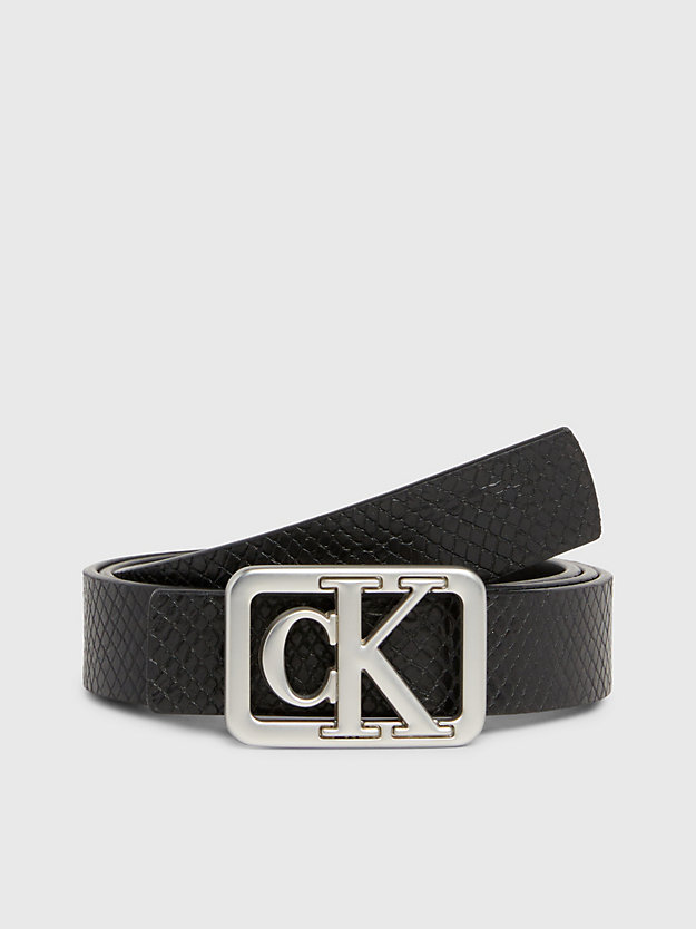 Reversible Snakeskin Belt