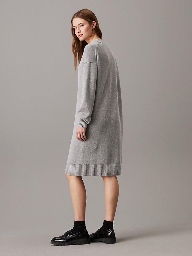 Relaxed Cotton Wool Jumper Dress