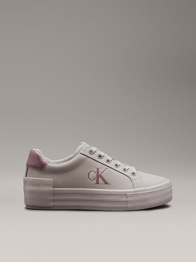 Leather Platform Trainers