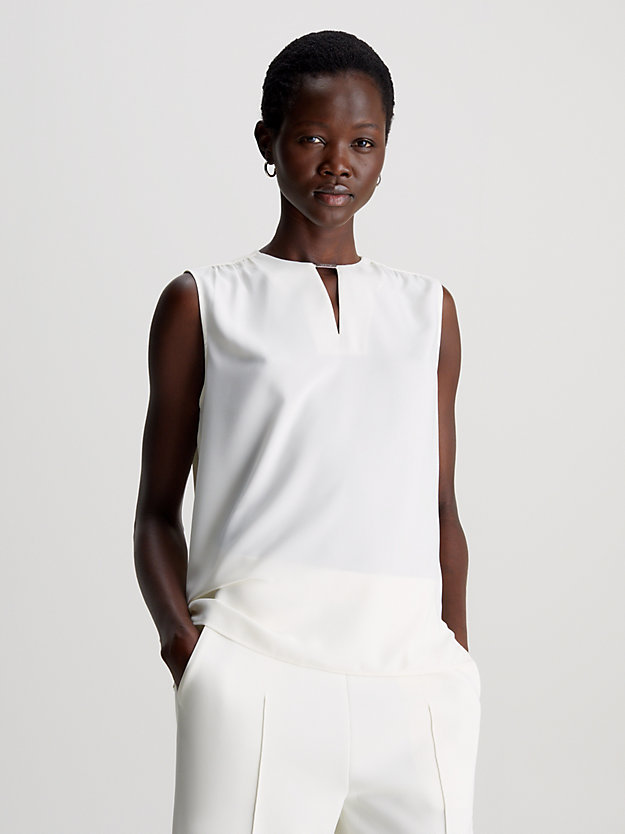 Keyhole Neckline Blouse