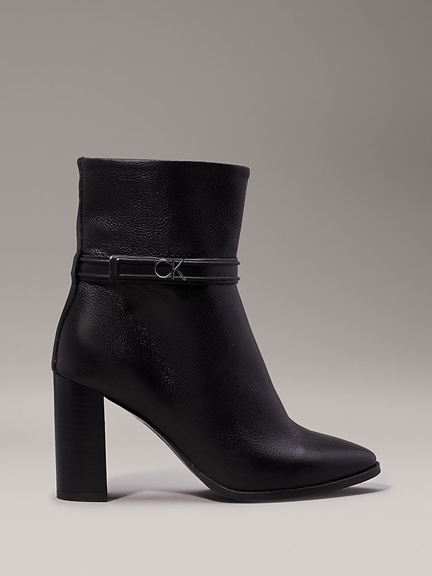 Leather Heeled Ankle Boots