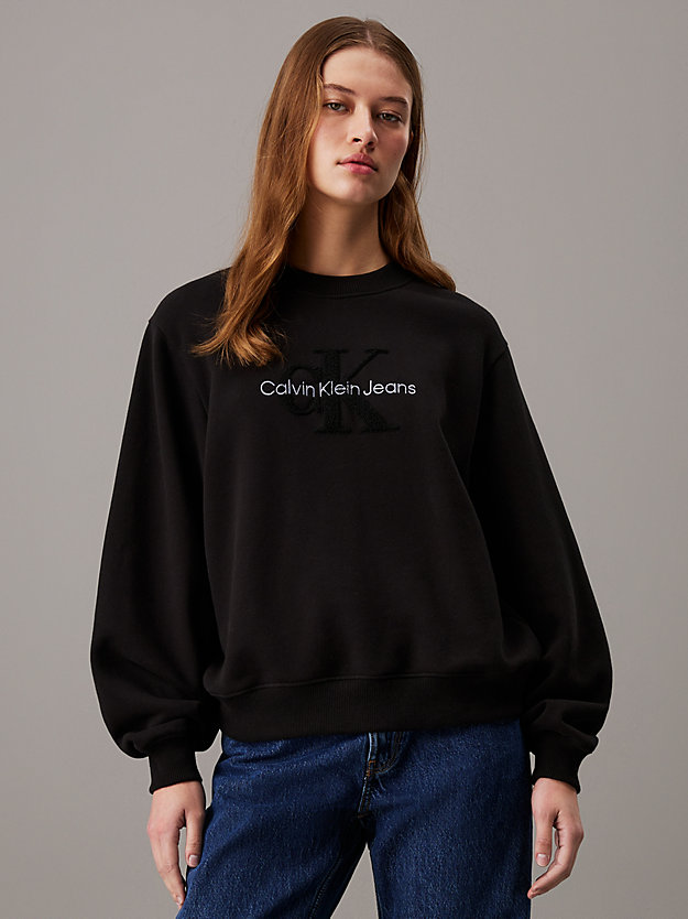 Relaxed Chenille Monogram Sweatshirt