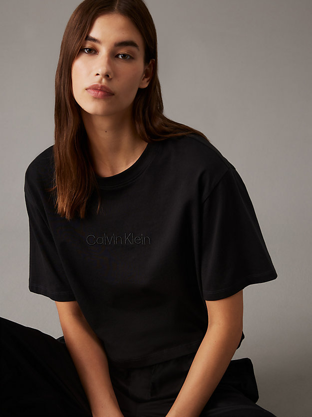 Cropped Pyjama Top - Pure Cotton