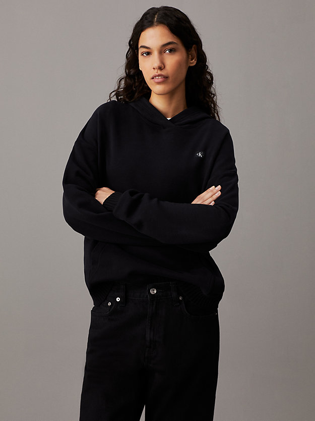 Relaxed Cotton Terry Hoodie