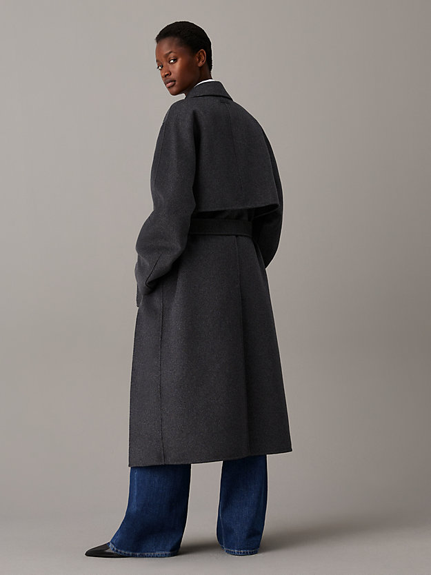 Double Face Wool Wrap Coat