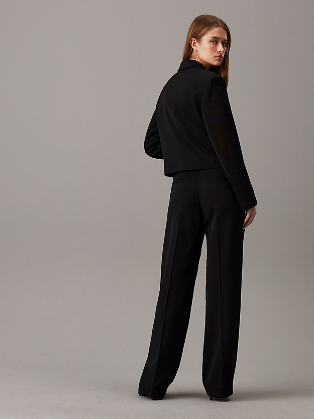 Wool Twill Tuxedo Blazer