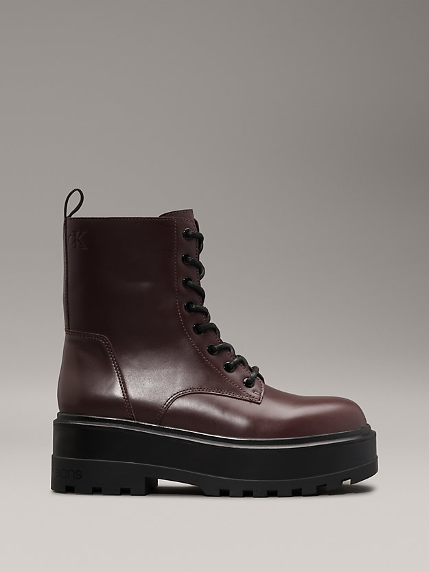 Leather Platform Boots
