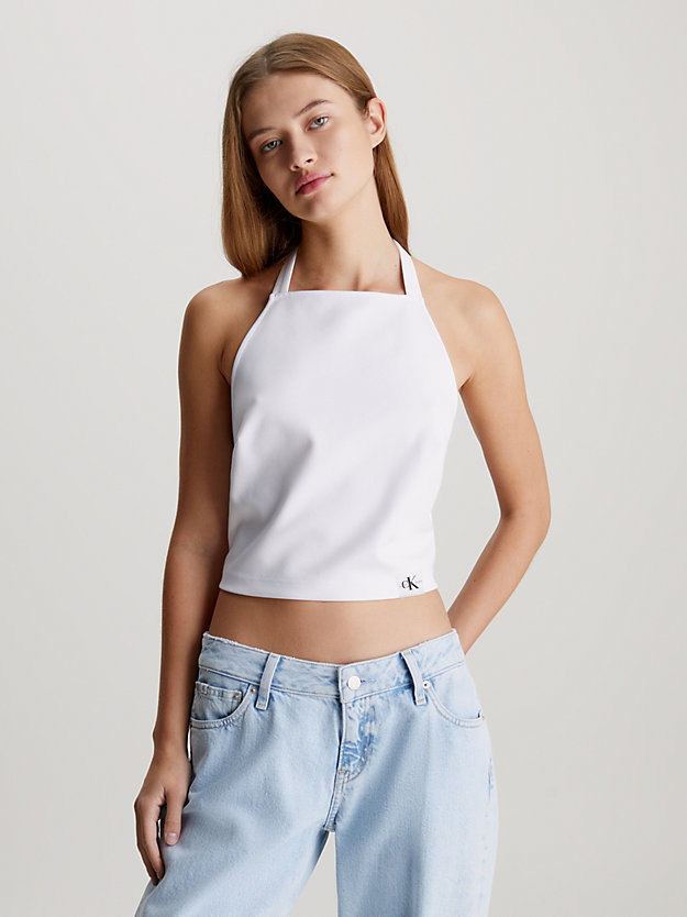 Coated Milano Halter Neck Top