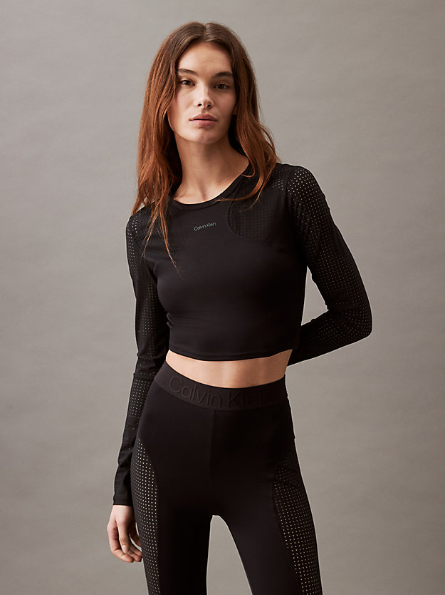 Long Sleeve Cropped Gym Top