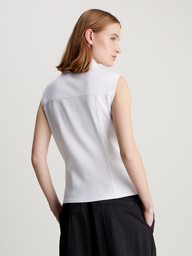 Coated Milano Sleeveless Shirt