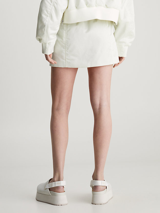 Sateen Bomber Mini Skirt