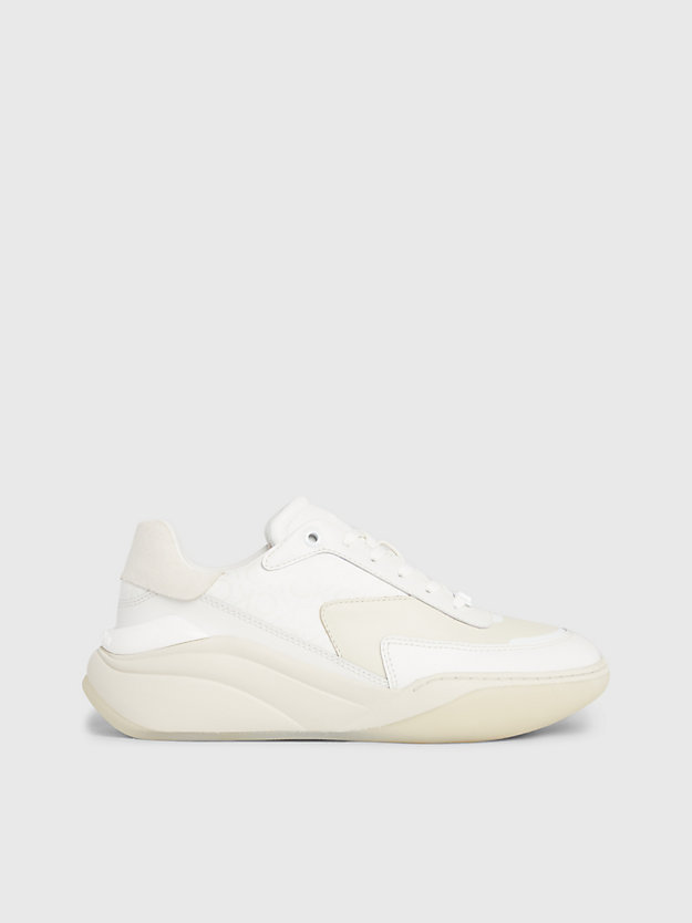 Leather Wedge Trainers