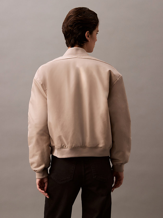 Padded Nylon Bomber Jacket