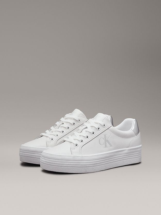 Leather Platform Trainers