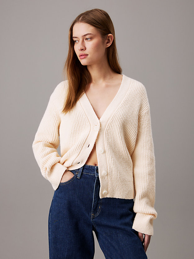 Relaxed Boucle Cardigan Jumper