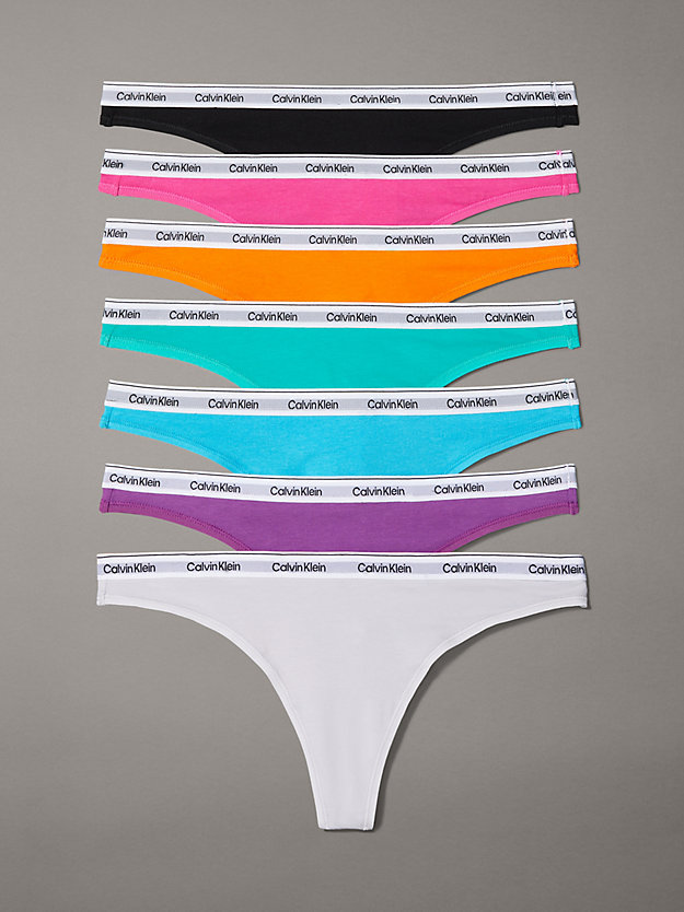 7 Pack Thongs - Modern Logo