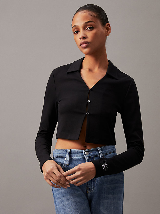 Milano Jersey Cropped Cardigan