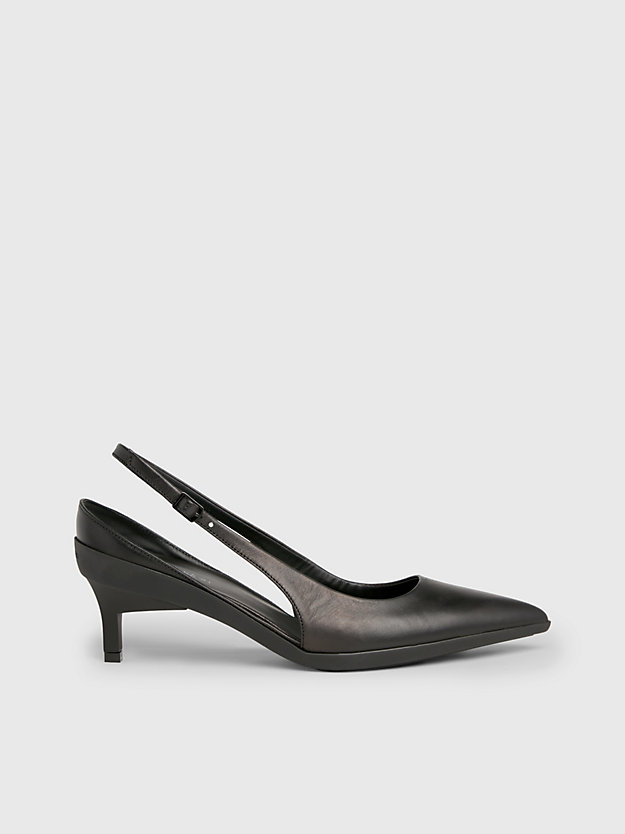 Leather Slingback Pumps