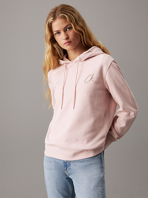 Cotton Terry Logo Hoodie