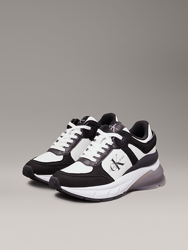 Leather Wedge Trainers