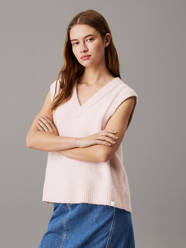 Relaxed Wool Blend Vest