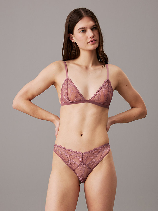 Sheer Lace Triangle Bra - CK Instinct