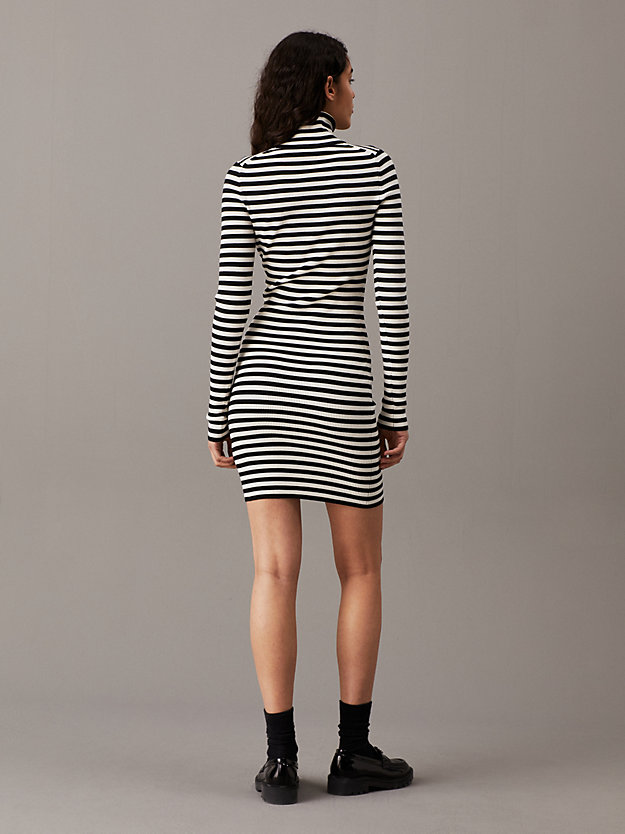 Slim Ribbed Cotton Jumper Dress