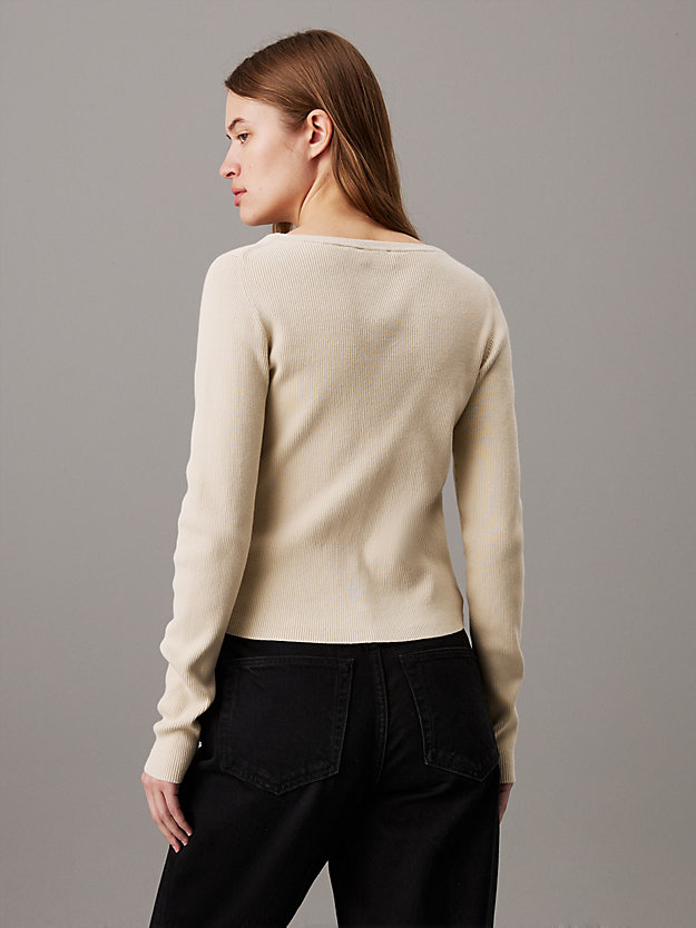 Slim Ribbed Cotton Cardigan