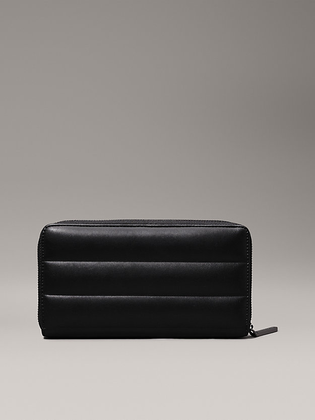 Quilted RFID Zip Around Wallet