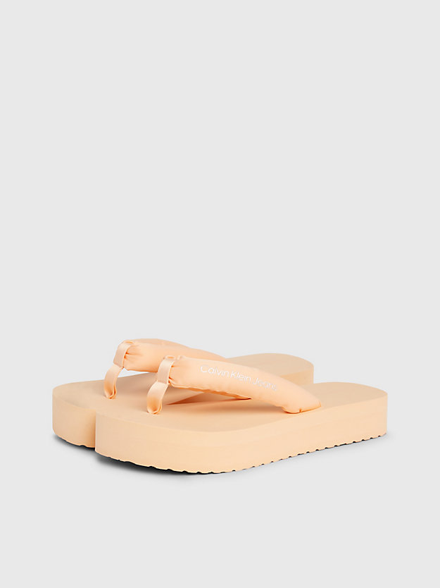 Satin Platform Flip Flops
