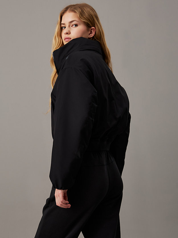 Cropped Padded Zip Up Jacket