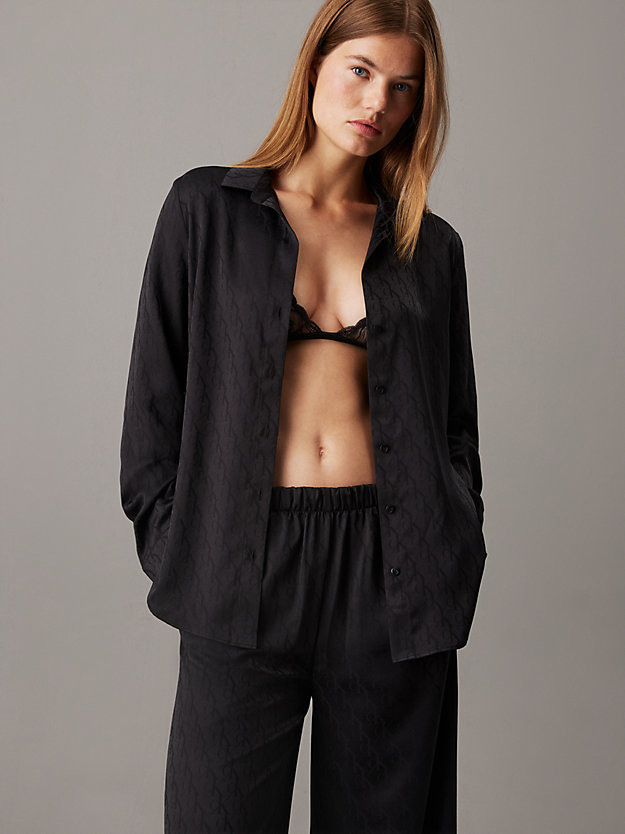 Pyjama Top - Satin Jacquard