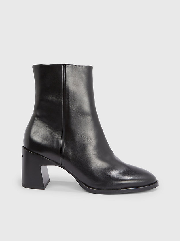 Leather Heeled Ankle Boots