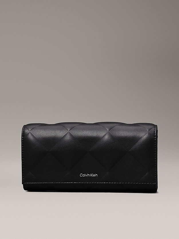 Large Quilted RFID Trifold Wallet