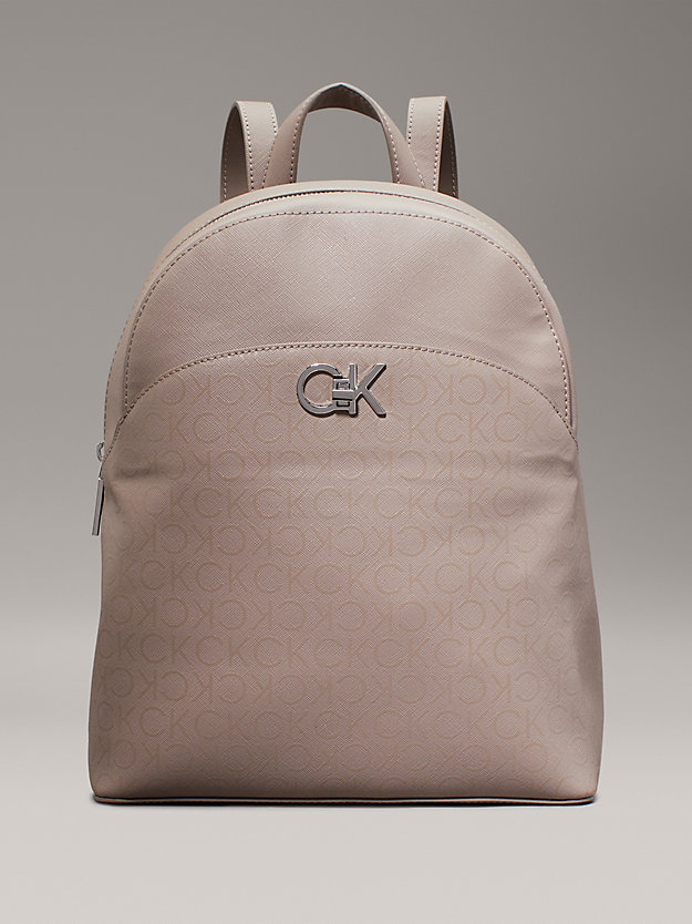 Logo Round Backpack Bag