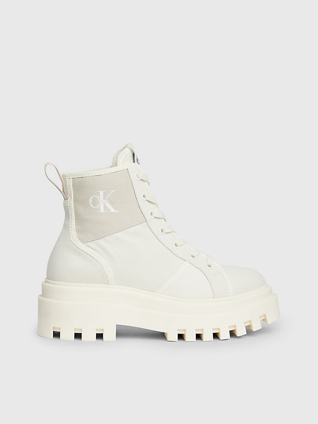 Canvas Platform Boots