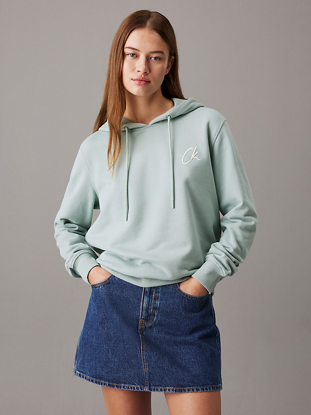 Cotton Terry Logo Hoodie