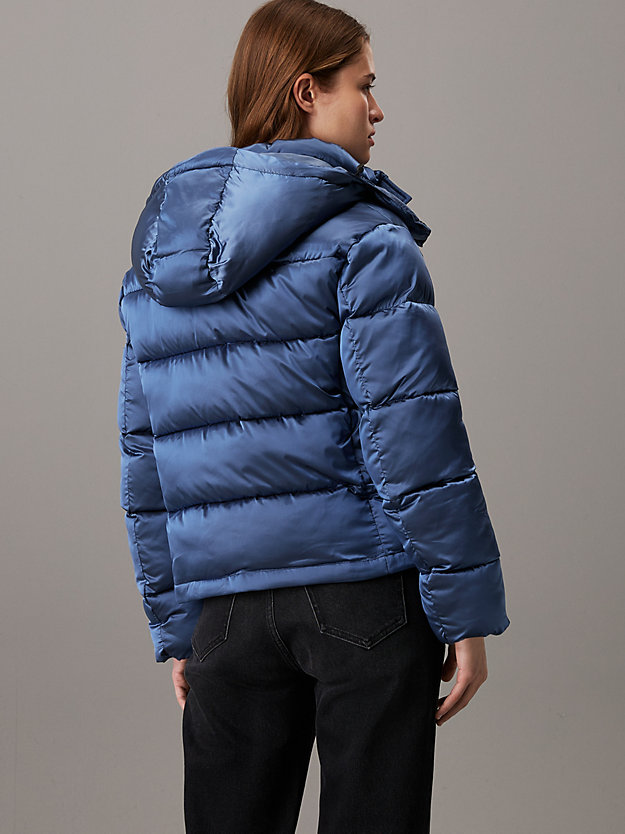 Shiny Satin Puffer Jacket