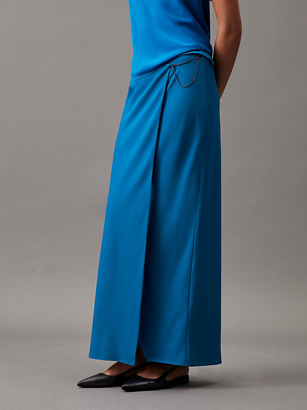 Crepe Maxi Wrap Skirt