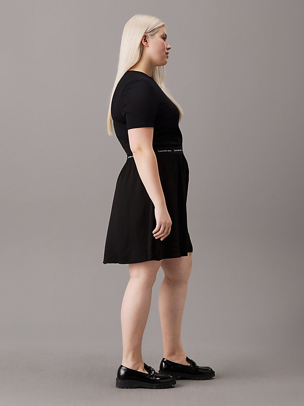 Plus Size Logo Tape Dress