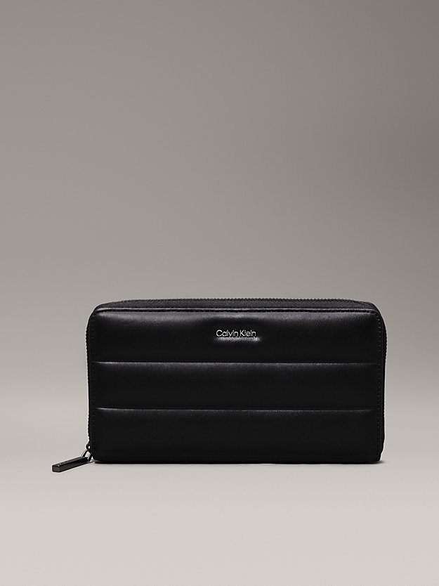 Quilted RFID Zip Around Wallet