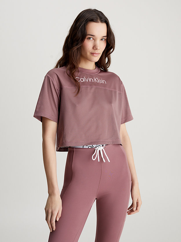 Mesh Cropped Gym T-shirt
