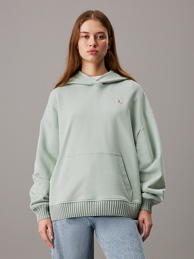 Relaxed Cotton Terry Hoodie