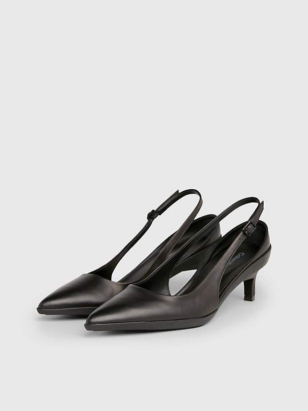 Leather Slingback Pumps