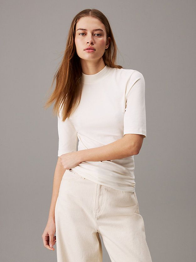 Extra Slim Mock Neck Top