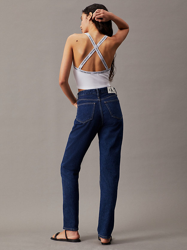 Logo Tape Cropped Tank Top