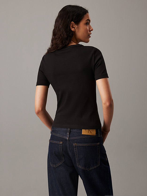 Slim Ribbed Cotton T-shirt